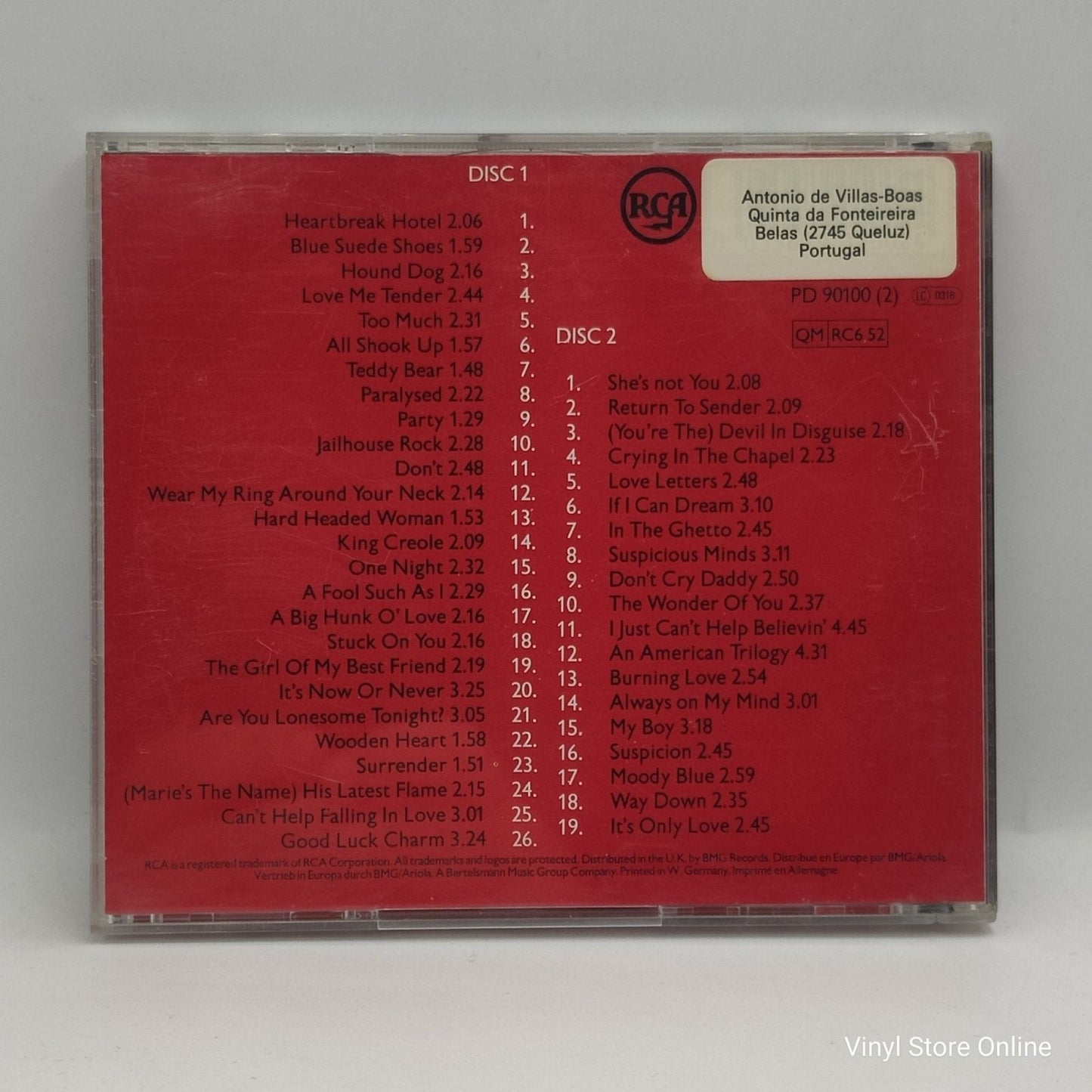 Presley ‎– The All Time Greatest Hits - Vinyl Store Online