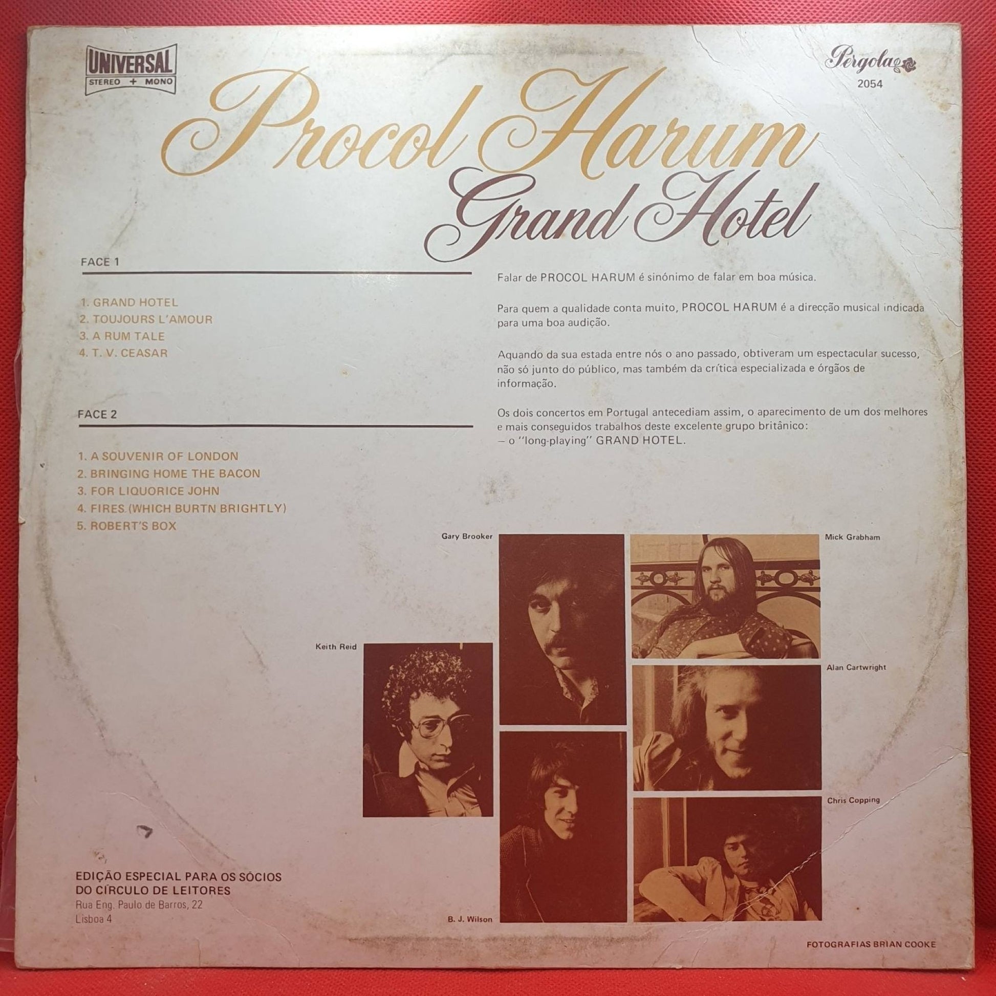 Procol Harum ‎– Grand Hotel - Vinyl Store Online