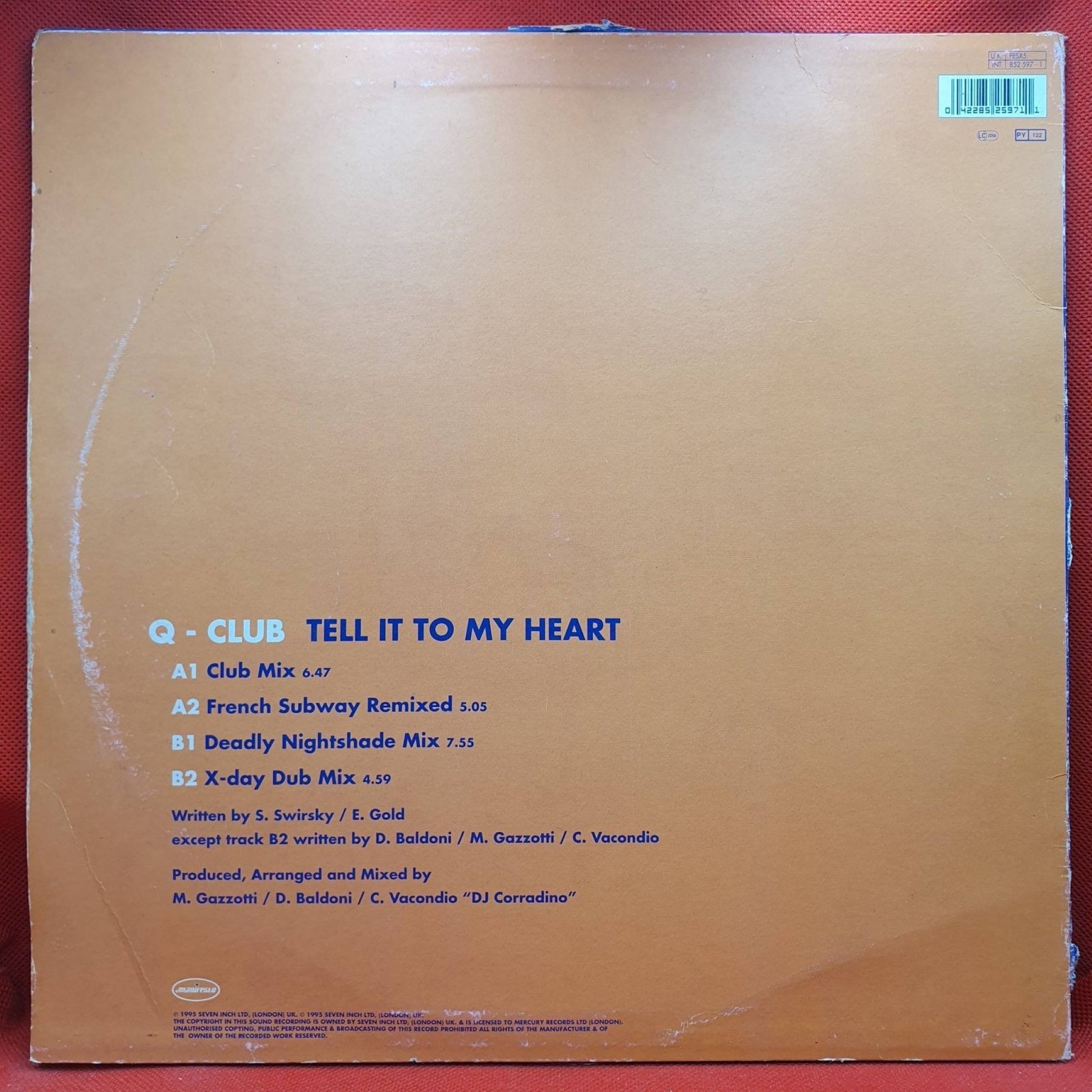 Q - Club ‎– Tell It To My Heart - Vinyl Store Online