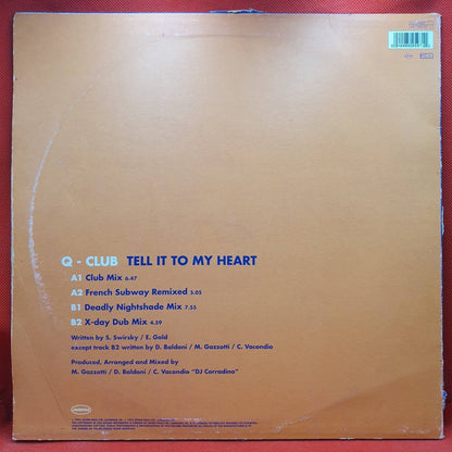 Q - Club ‎– Tell It To My Heart - Vinyl Store Online