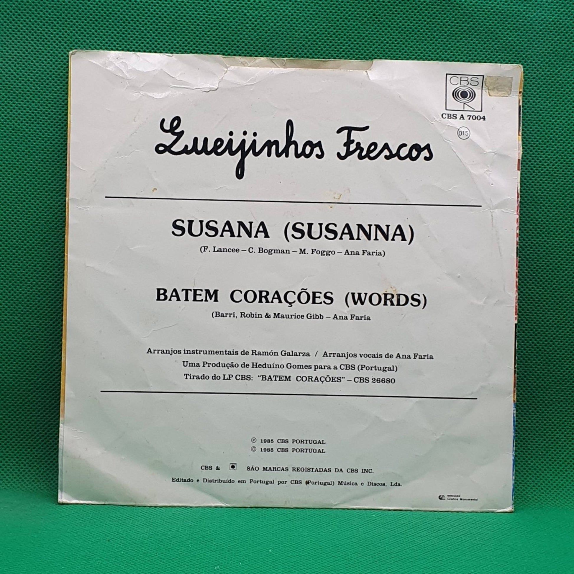 Queijinhos Frescos ‎– Susana / Batem Corações - Vinyl Store Online