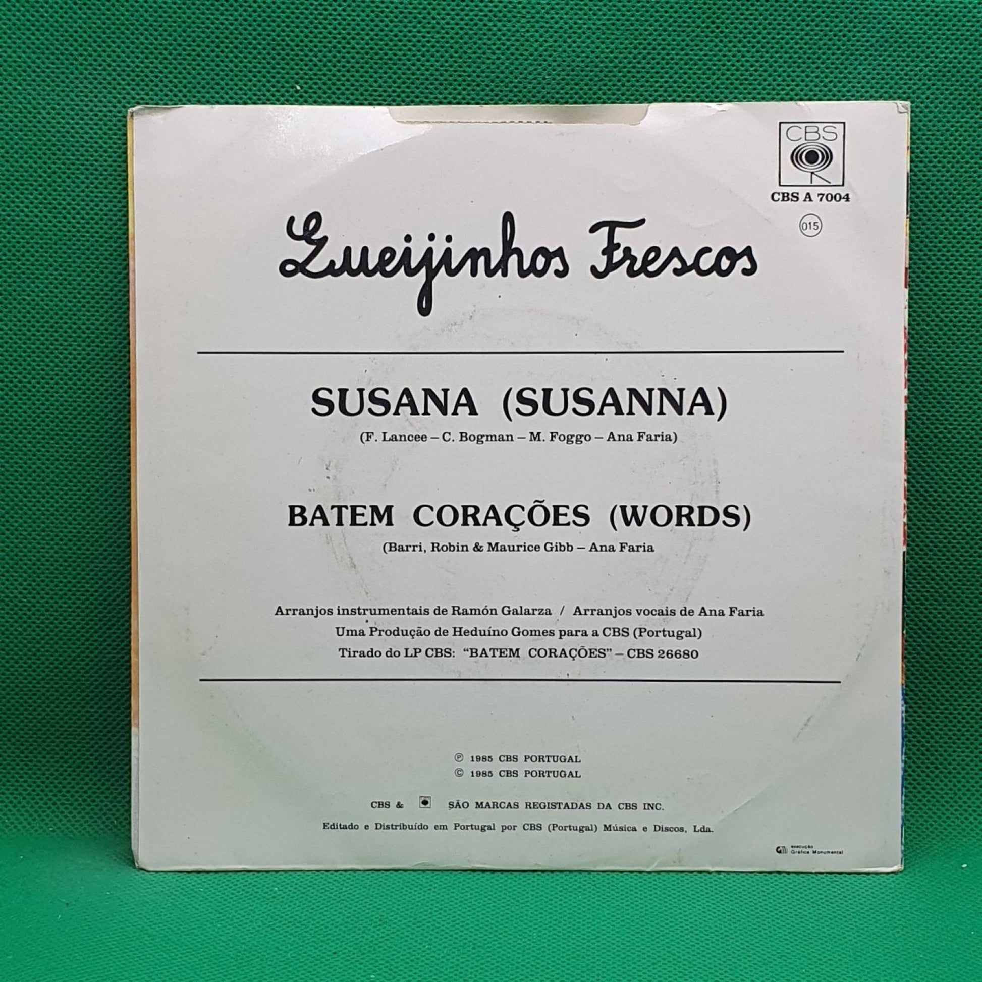Queijinhos Frescos ‎– Susana / Batem Corações - Vinyl Store Online