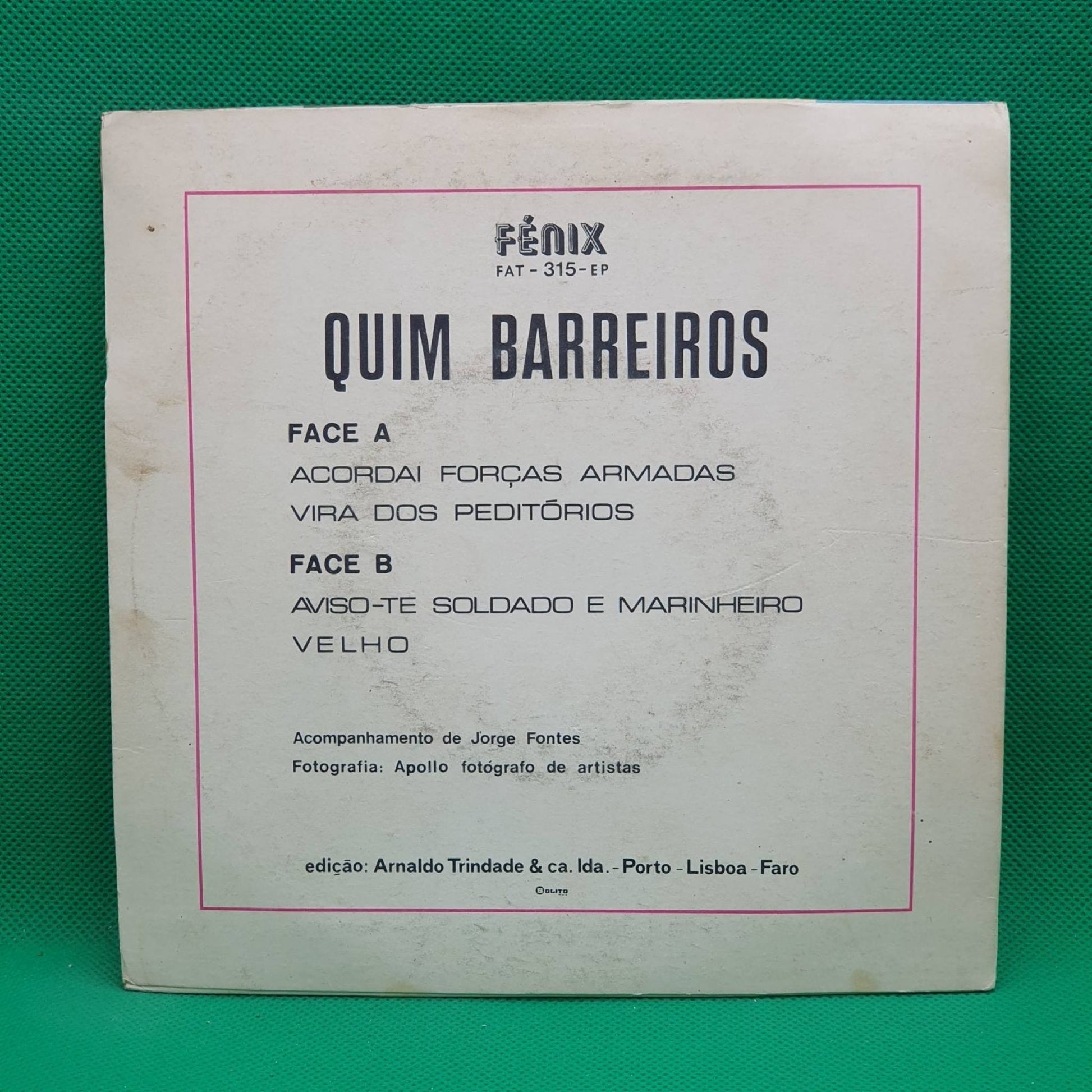 Quim Barreiros ‎– Acordai Forças Armadas - Vinyl Store Online