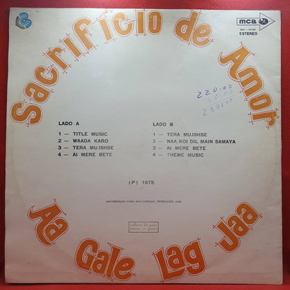 R. D. Burman ‎– Sacrificio De Amor, Aa Gale Lag Jaa - Vinyl Store Online