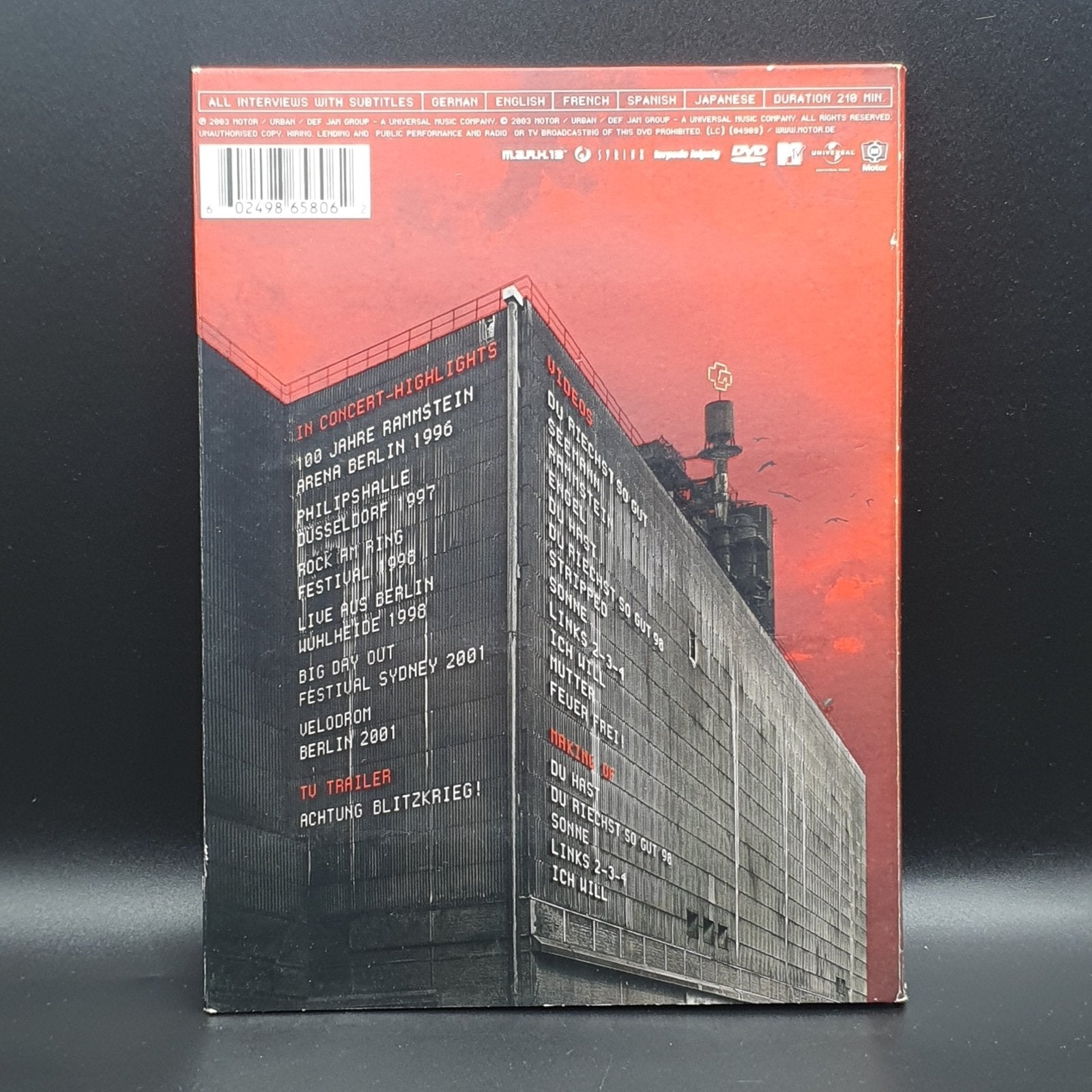 Rammstein ‎– Lichtspielhaus - Vinyl Store Online