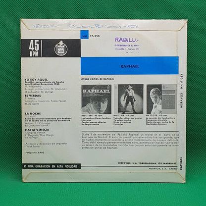 Raphael ‎– Yo Soy Aquel - Vinyl Store Online