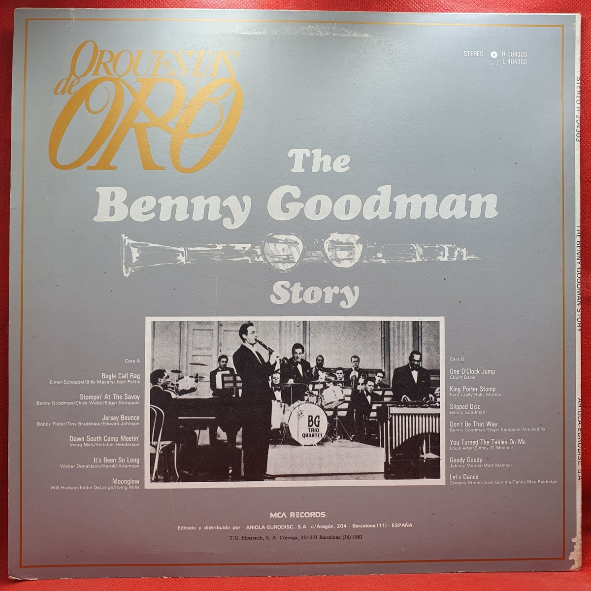 Benny Goodman & His Orchestra - The Benny Goodman Story (LP) · fotografia 2 · VSO#1087-2809
