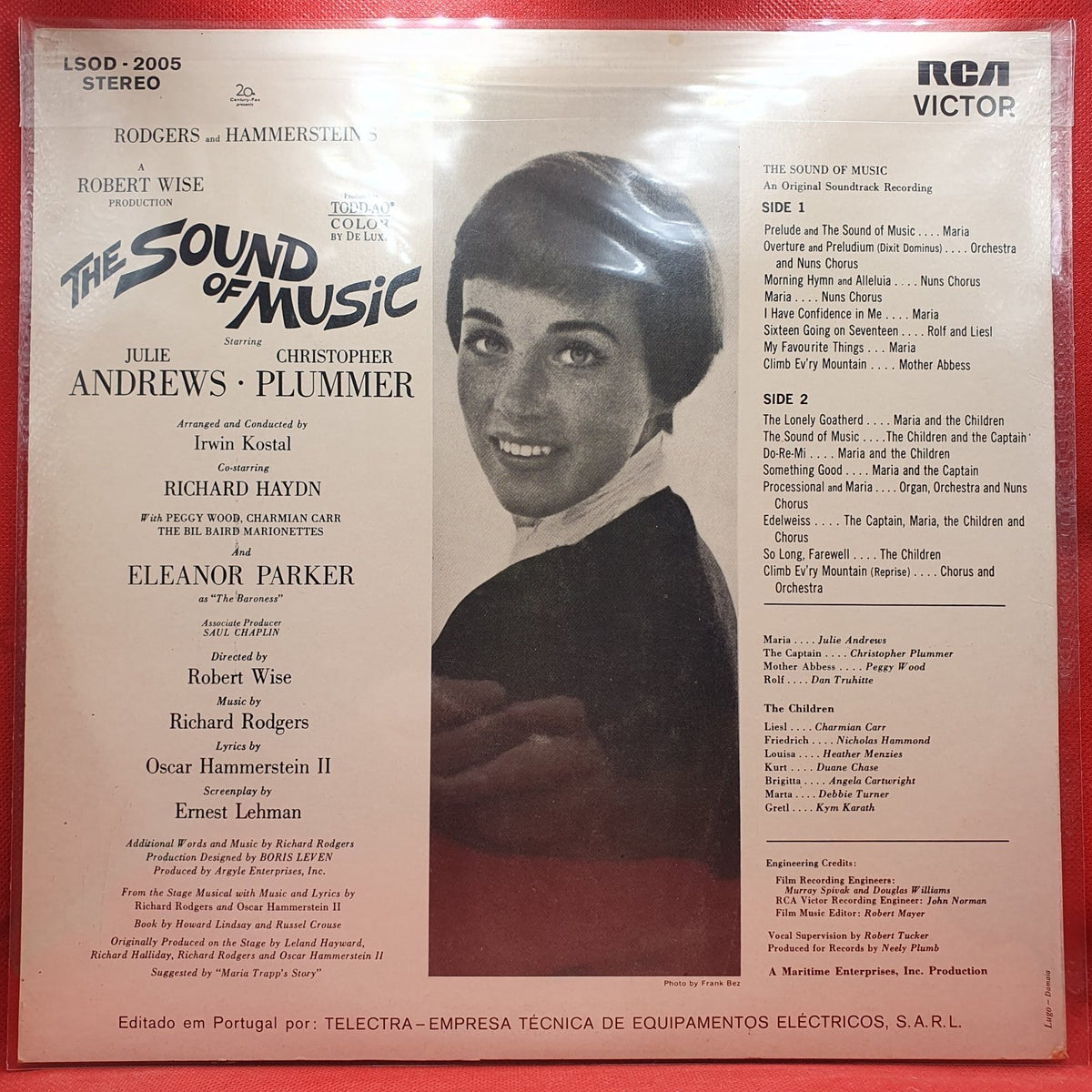 Rodgers And Hammerstein / Julie Andrews, Christopher Plummer, Irwin Kostal - The Sound Of Music (An Original Soundtrack Recording) (LP) · fotografia 2 · VSO#1129-2903