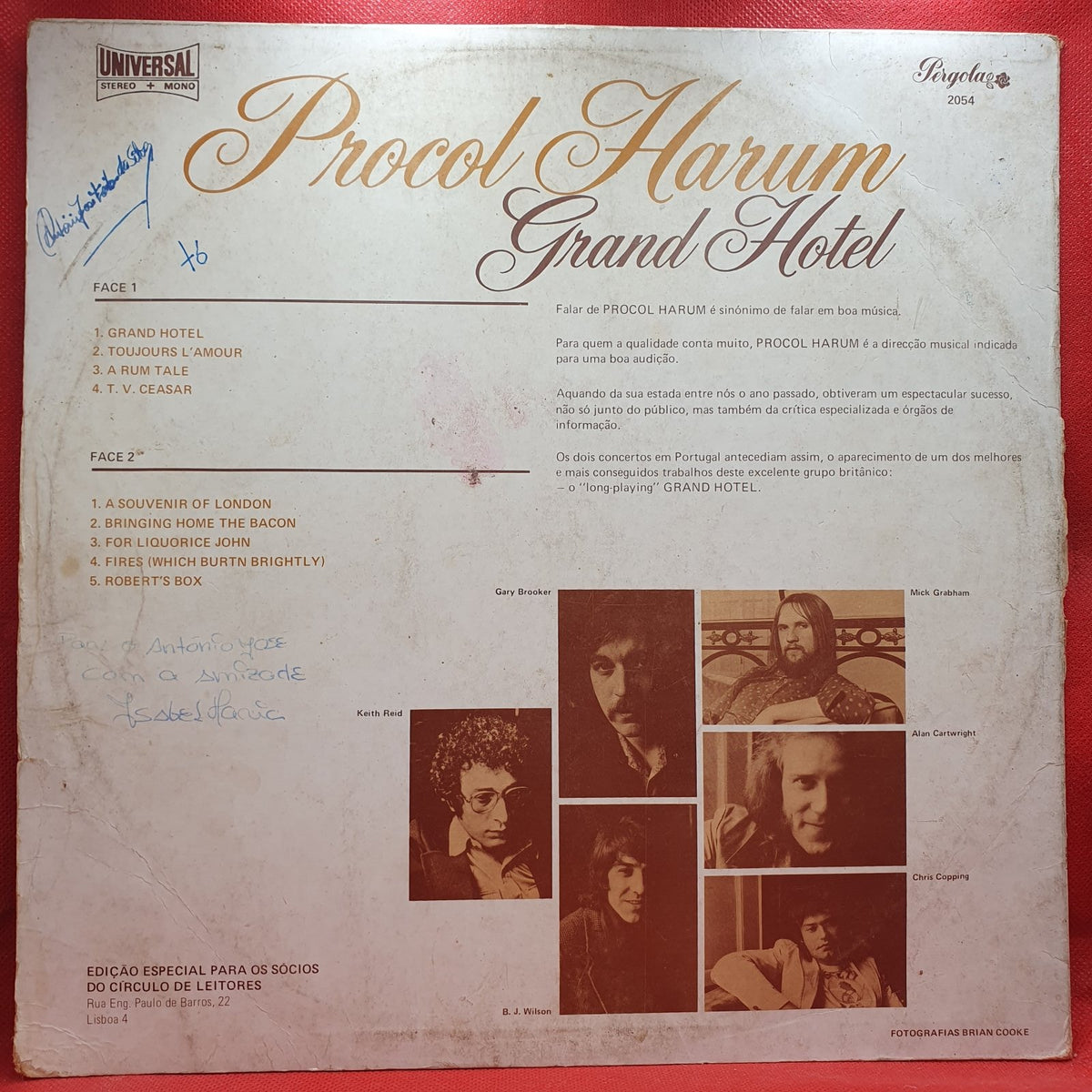 Procol Harum - Grand Hotel (LP) · fotografia 2 · VSO#1140-2881