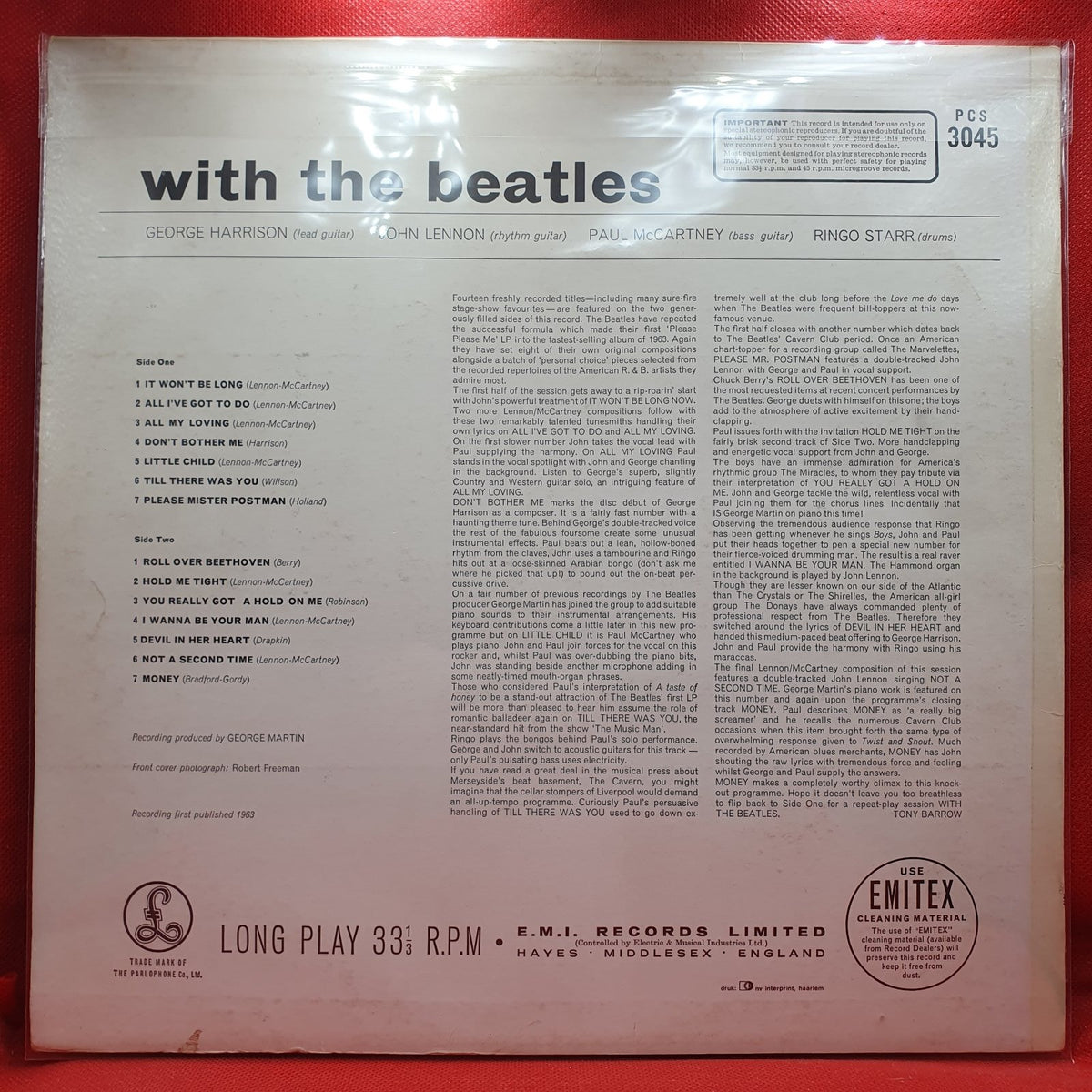 The Beatles - With The Beatles (LP) · fotografia 2 · VSO#1153-2855