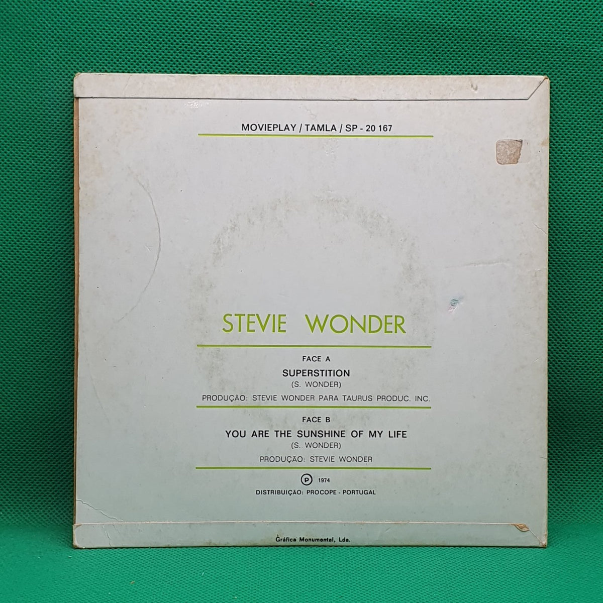 Stevie Wonder - Superstition / You Are The Sunshine Of My Life (SP) · fotografia 2 · VSO#1339-3563