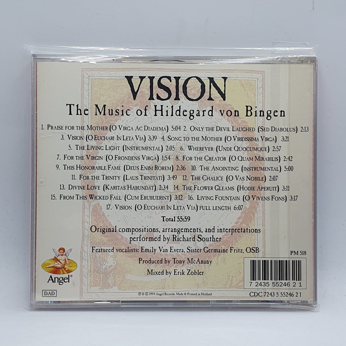 Hildegard Von Bingen - Richard Souther - Vision: The Music Of Hildegard Von Bingen (CD) · fotografia 2 · VSO#1355-3517