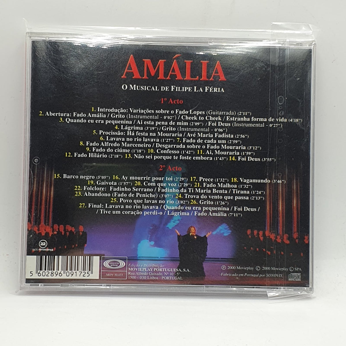 Various - Amália (O Musical De Filipe La Féria) (CD) · fotografia 2 · VSO#1387-3414