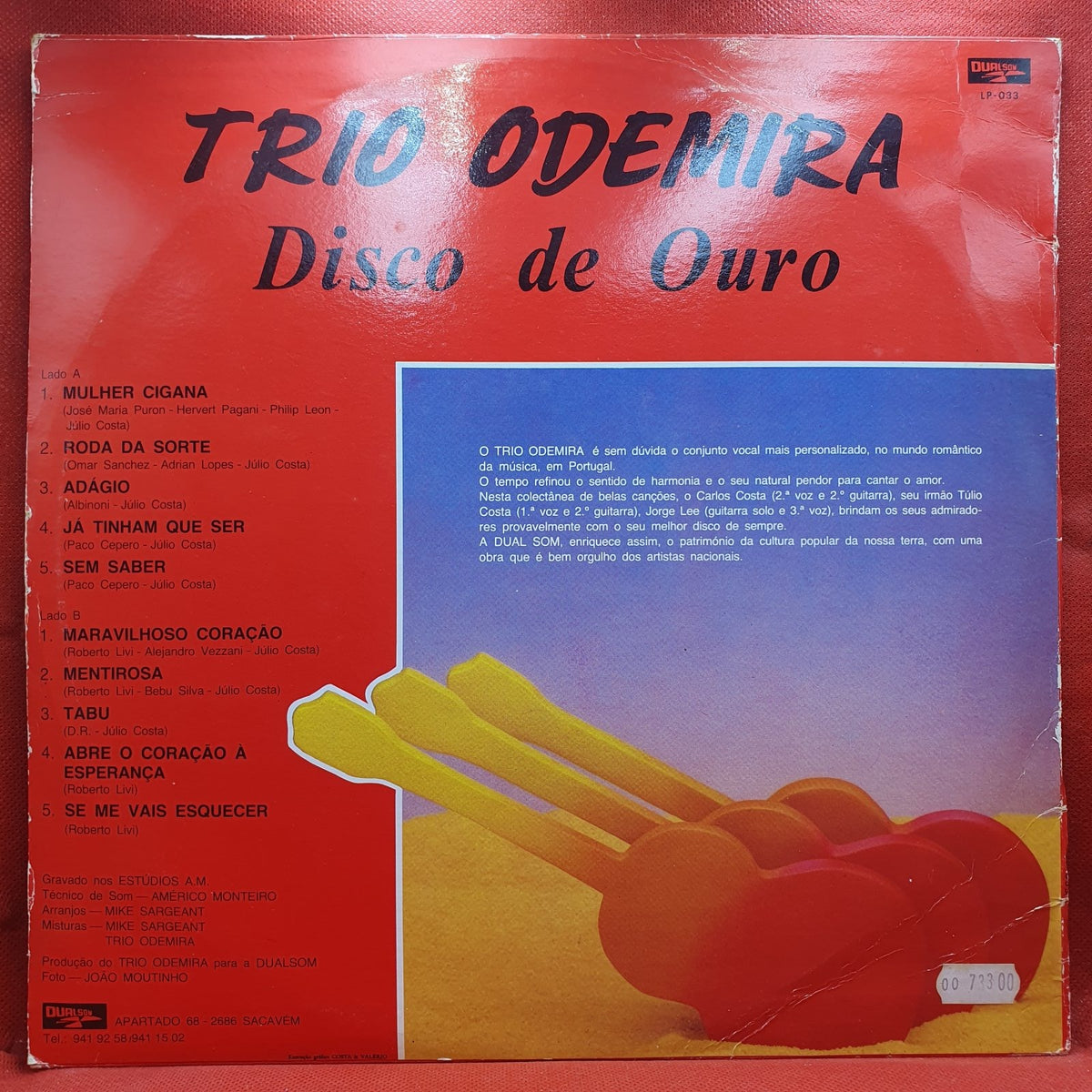 Trio Odemira - Disco De Ouro (LP) · fotografia 2 · VSO#1416-3696