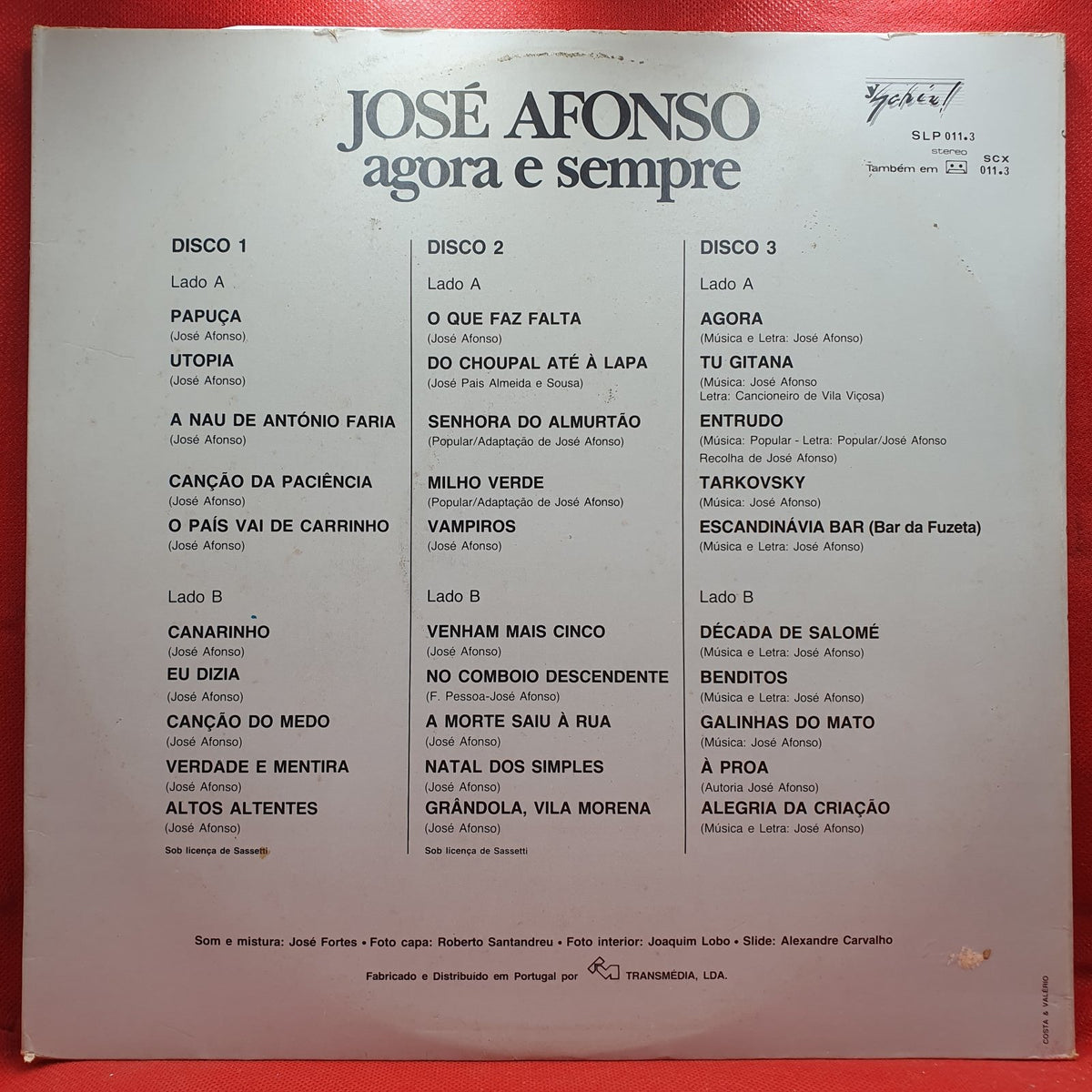 José Afonso - Agora E Sempre (3xLP) · fotografia 2 · VSO#1427-3678