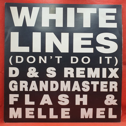 Grandmaster Flash & Melle Mel / D & S - White Lines (Don't Do It) / Hey Hey (Maxis) · fotografia 1 · VSO#1525-3827