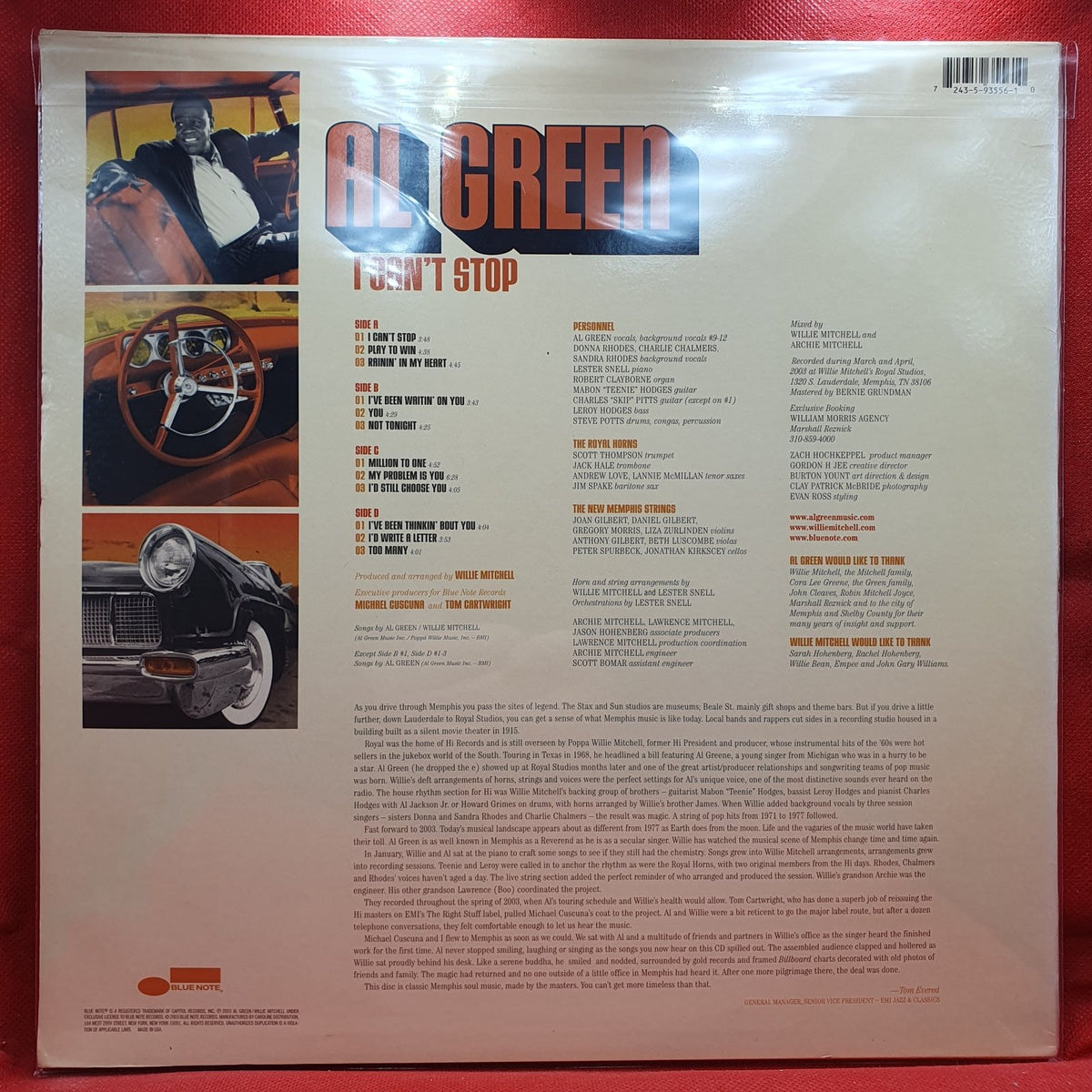 Al Green - I Can't Stop (2xLP) · fotografia 2 · VSO#1532-3814