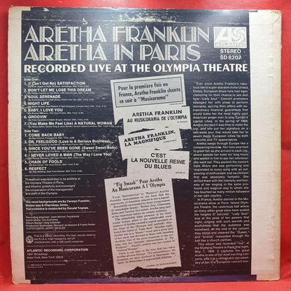 Aretha Franklin - Aretha In Paris (LP) · fotografia 2 · VSO#1544-3790