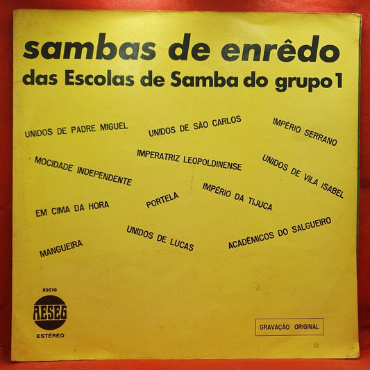 Various - Sambas-De-Enrêdo Das Escolas De Samba Do Grupo 1 (LP) · fotografia 1 · VSO#1547-3783