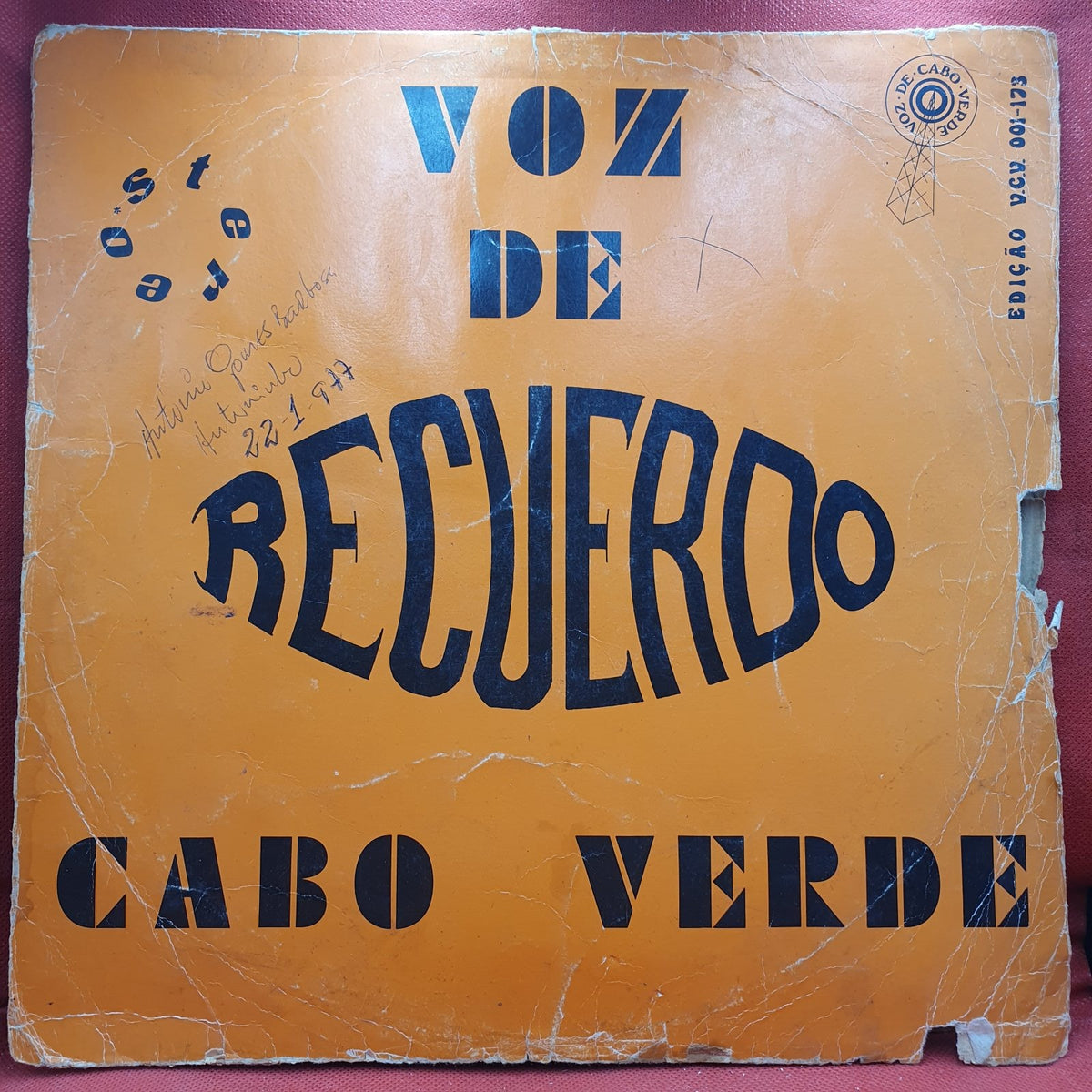 Voz De Cabo Verde - Recuerdo (LP) · fotografia 1 · VSO#1598-4074
