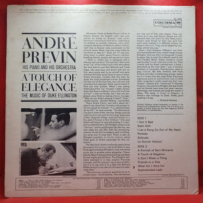 André Previn - A Touch Of Elegance: The Music Of Duke Ellington (LP) · fotografia 2 · VSO#1632-3942