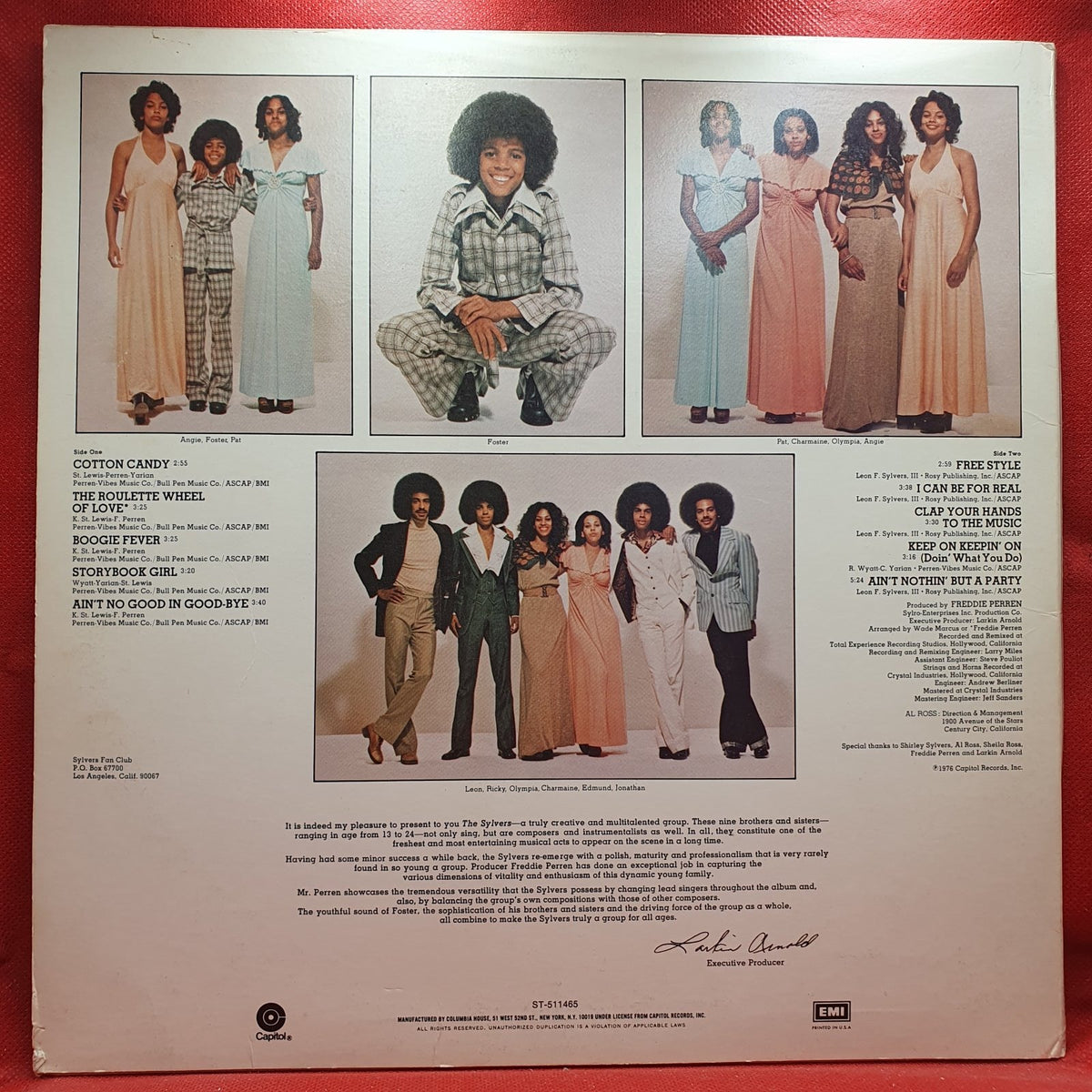 The Sylvers - Showcase (LP) · fotografia 2 · VSO#1635-3936