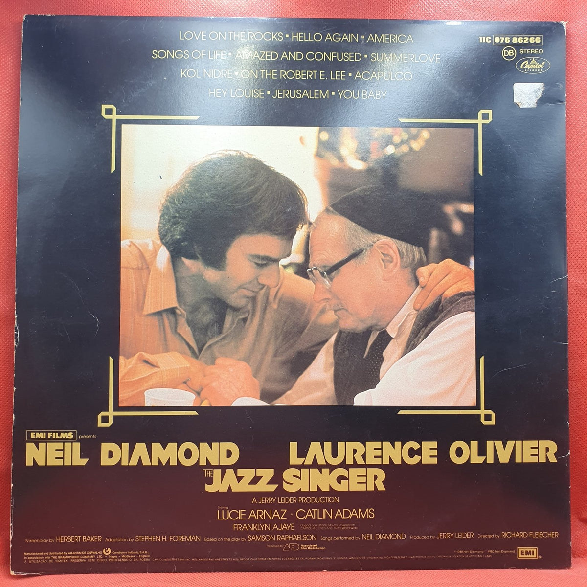 Neil Diamond - The Jazz Singer (Original Songs From The Motion Picture) (LP) · fotografia 2 · VSO#1689-4250
