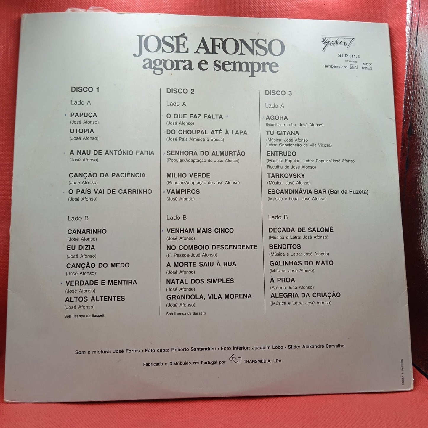 José Afonso - Agora E Sempre (3xLP) · fotografia 2 · VSO#174-448