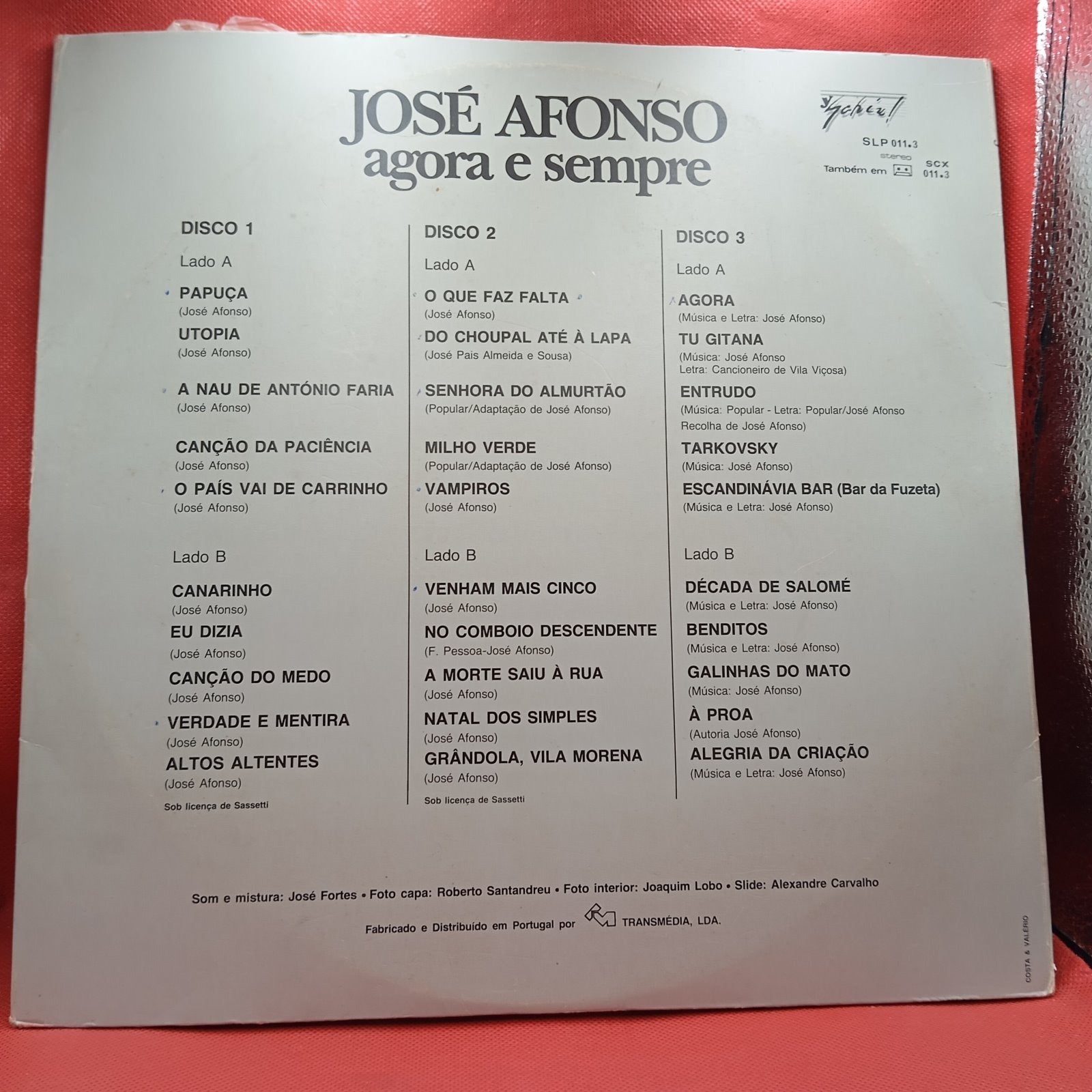 José Afonso - Agora E Sempre (3xLP) · fotografia 2 · VSO#174-448