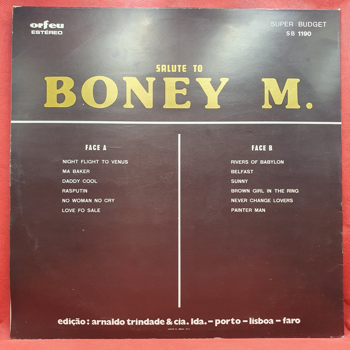 Unknown Artist - Salute To Boney M. (LP) · fotografia 2 · VSO#1799-4500