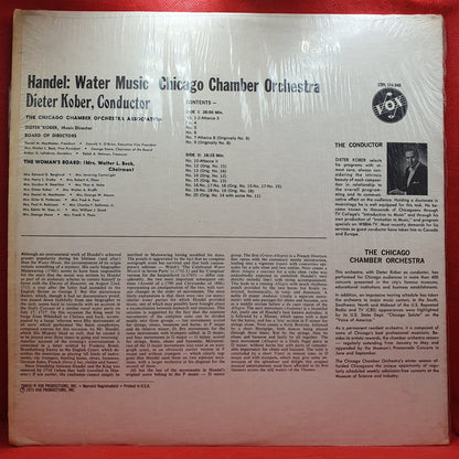 Chicago Chamber Orchestra, Dieter Kober, Georg Friedrich Händel - Water Music (LP) · fotografia 2 · VSO#1807-4484