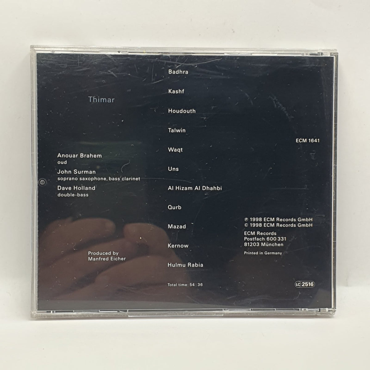 Anouar Brahem / John Surman / Dave Holland - Thimar (CD) · fotografia 2 · VSO#1891-4595