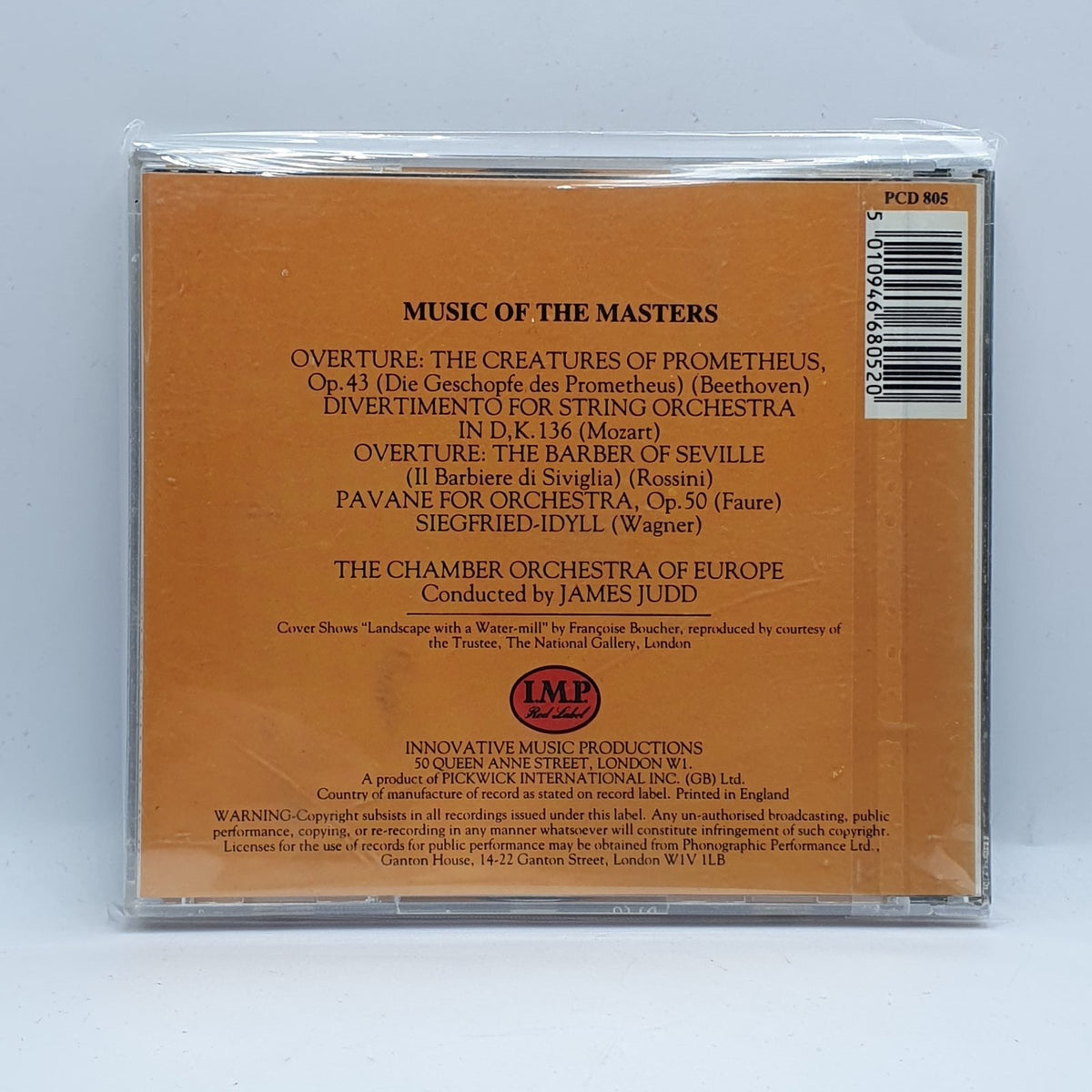 Rossini*, Fauré*, Wagner*, The Chamber Orchestra Of Europe, James Judd - Music Of The Masters (CD) · fotografia 2 · VSO#1895-4583
