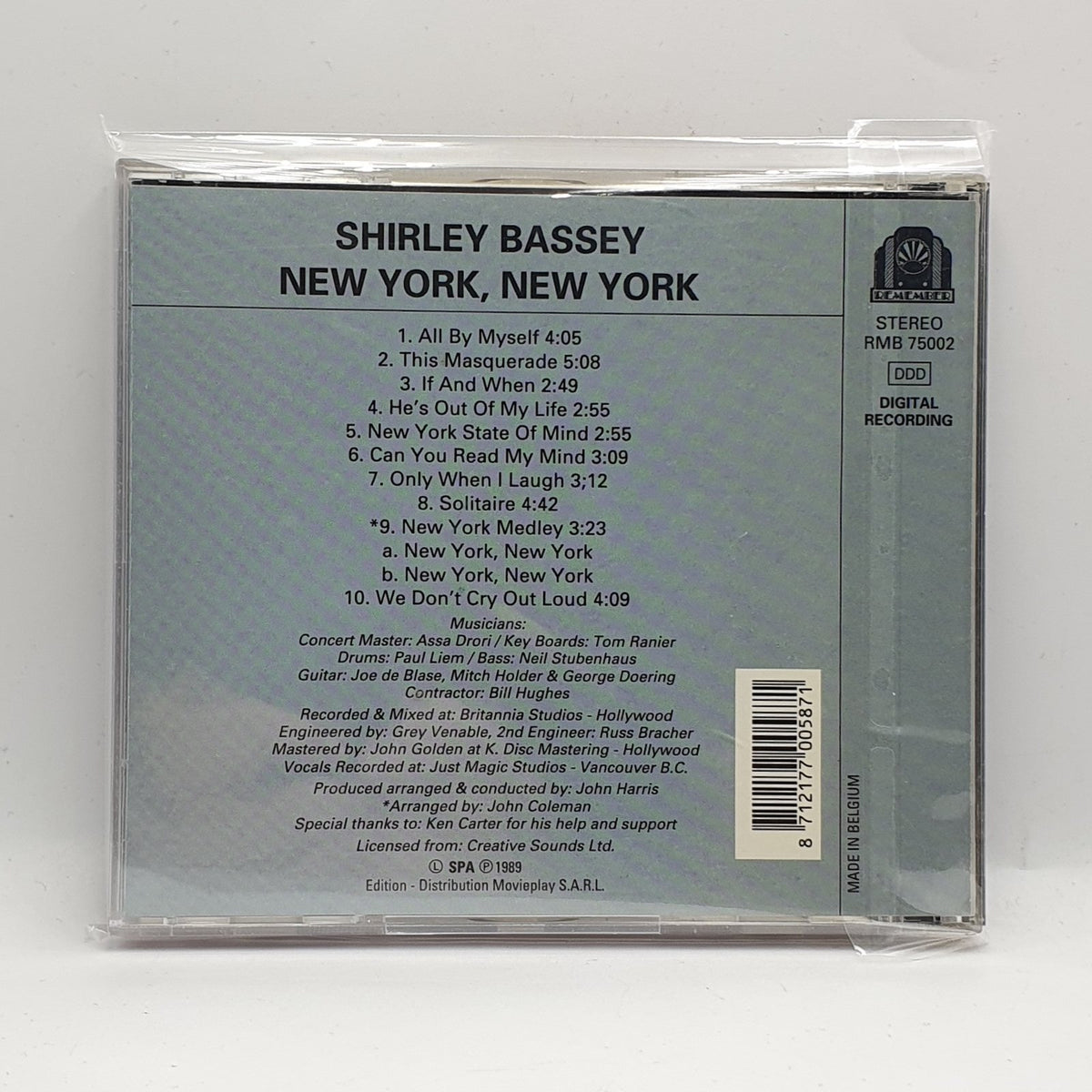 Shirley Bassey - New York, New York (CD) · fotografia 2 · VSO#1896-4580