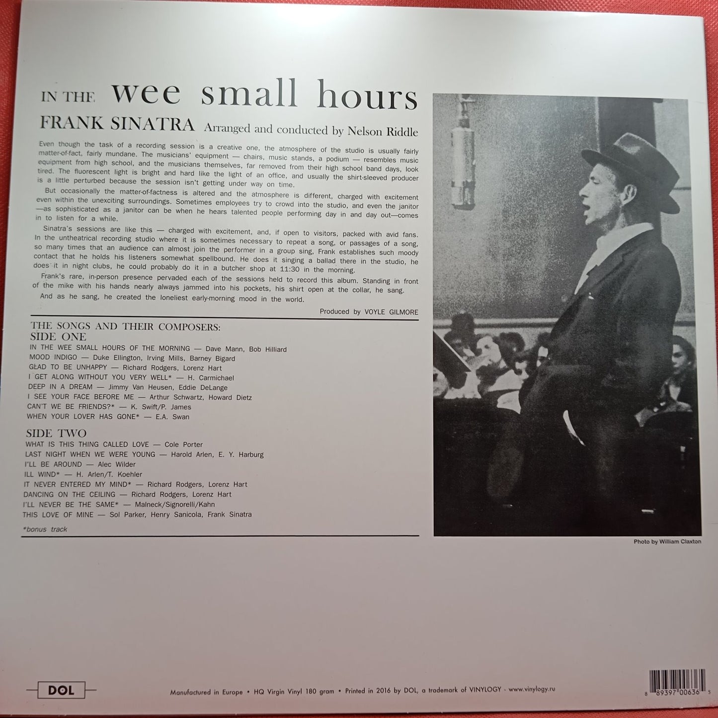 Frank Sinatra - In The Wee Small Hours (LP) · fotografia 2 · VSO#197-595