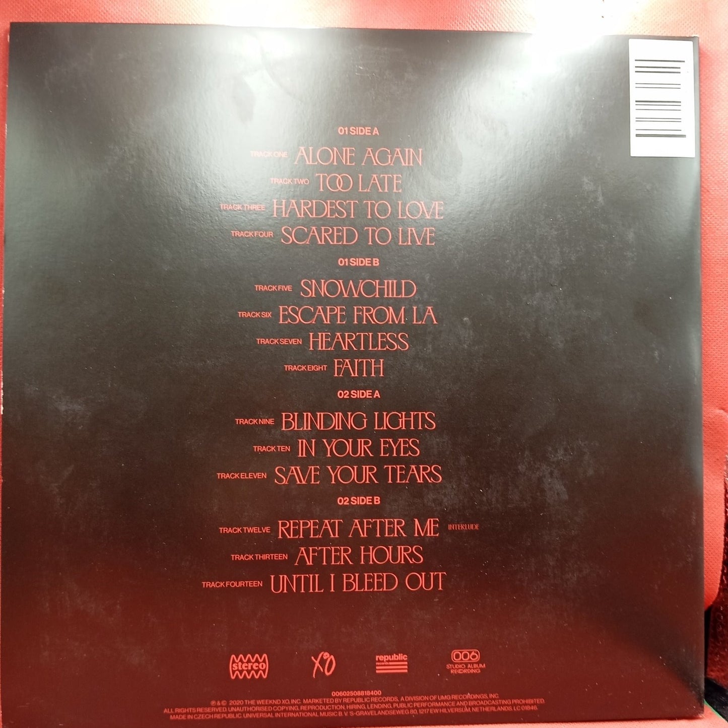 The Weeknd - After Hours (2xLP) · fotografia 2 · VSO#201-585