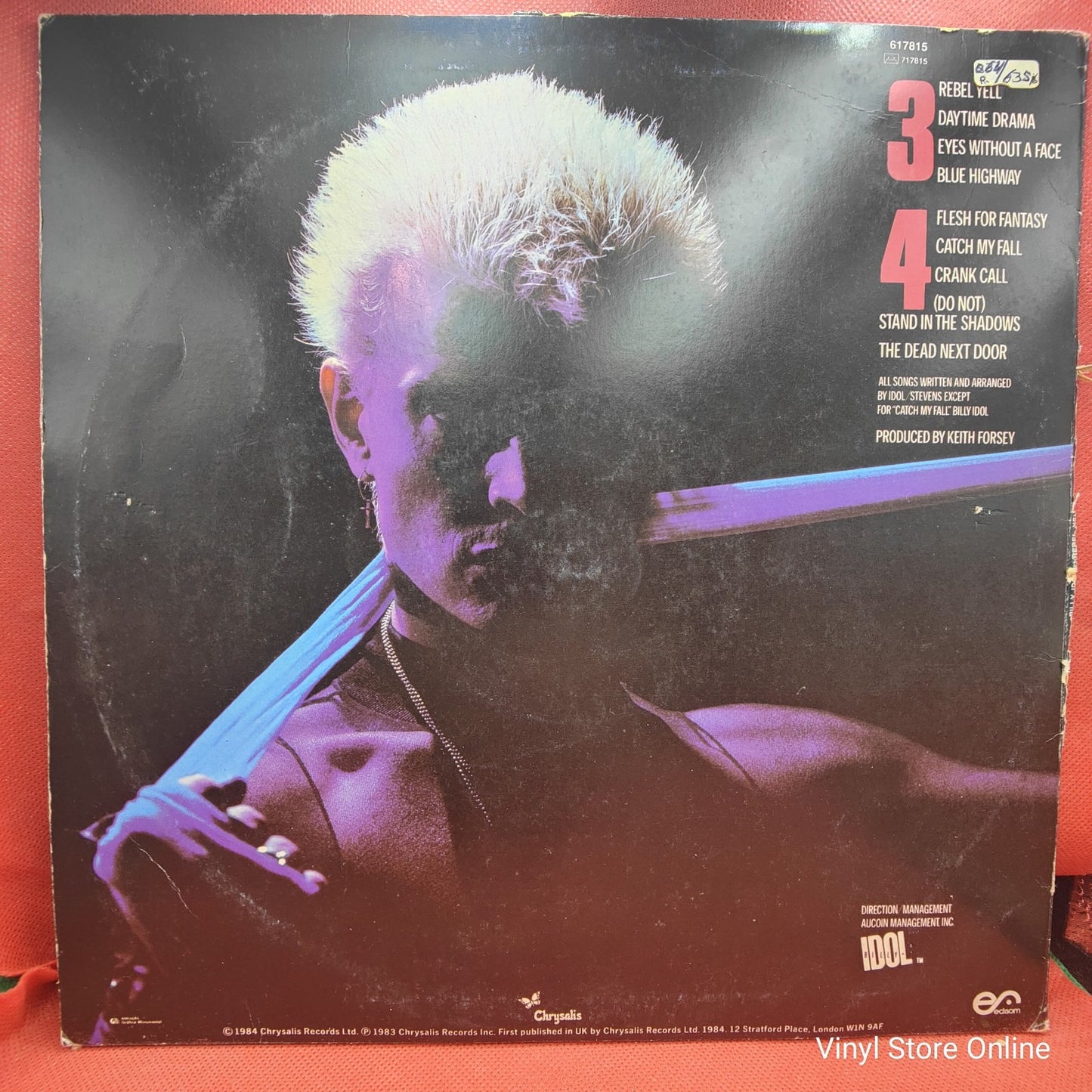 Billy Idol - Rebel Yell (LP) · fotografia 2 · VSO#224-667