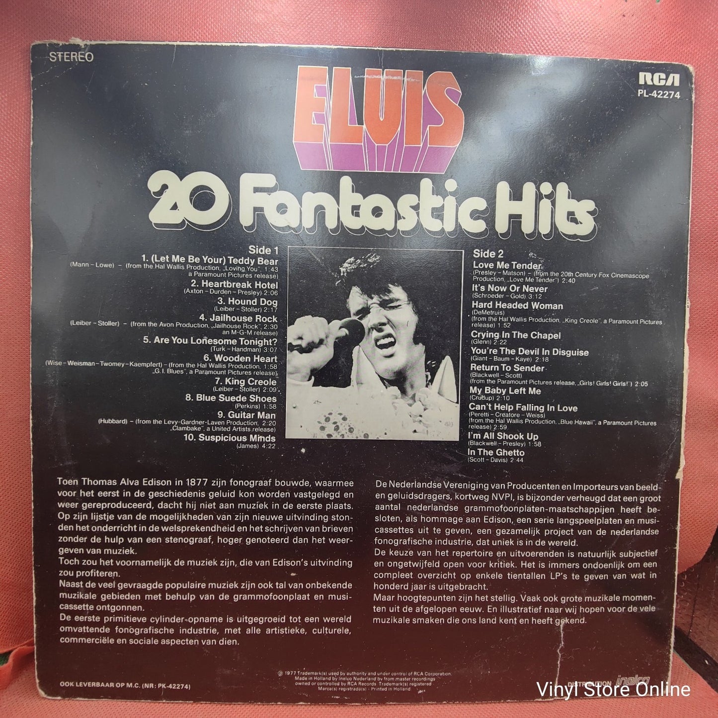 Elvis Presley - 20 Fantastic Hits (LP) · fotografia 2 · VSO#227-661