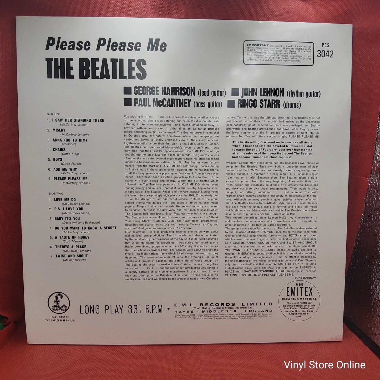 The Beatles - Please Please Me (LP) · fotografia 2 · VSO#239-629