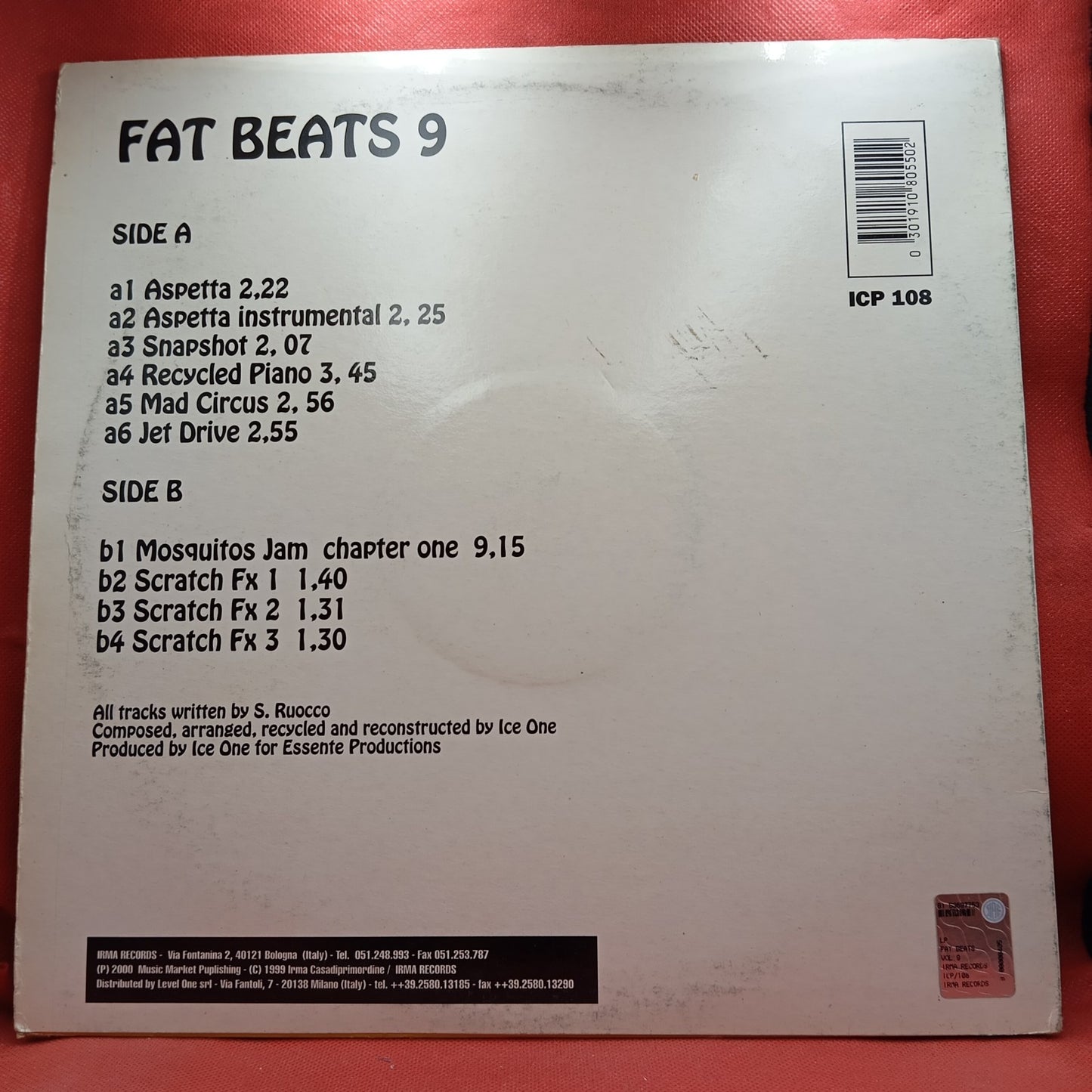 Ice One - Fat Beats Vol.9 (LP) · fotografia 2 · VSO#397-1072