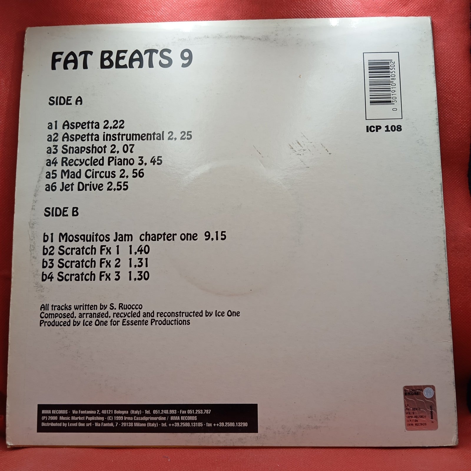 Ice One - Fat Beats Vol.9 (LP) · fotografia 2 · VSO#397-1072