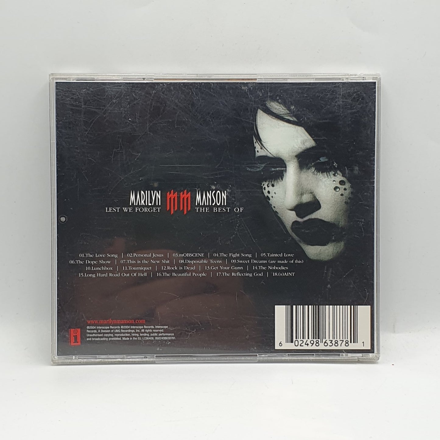 Marilyn Manson - Lest We Forget - The Best Of (CD) · fotografia 2 · VSO#440-1172