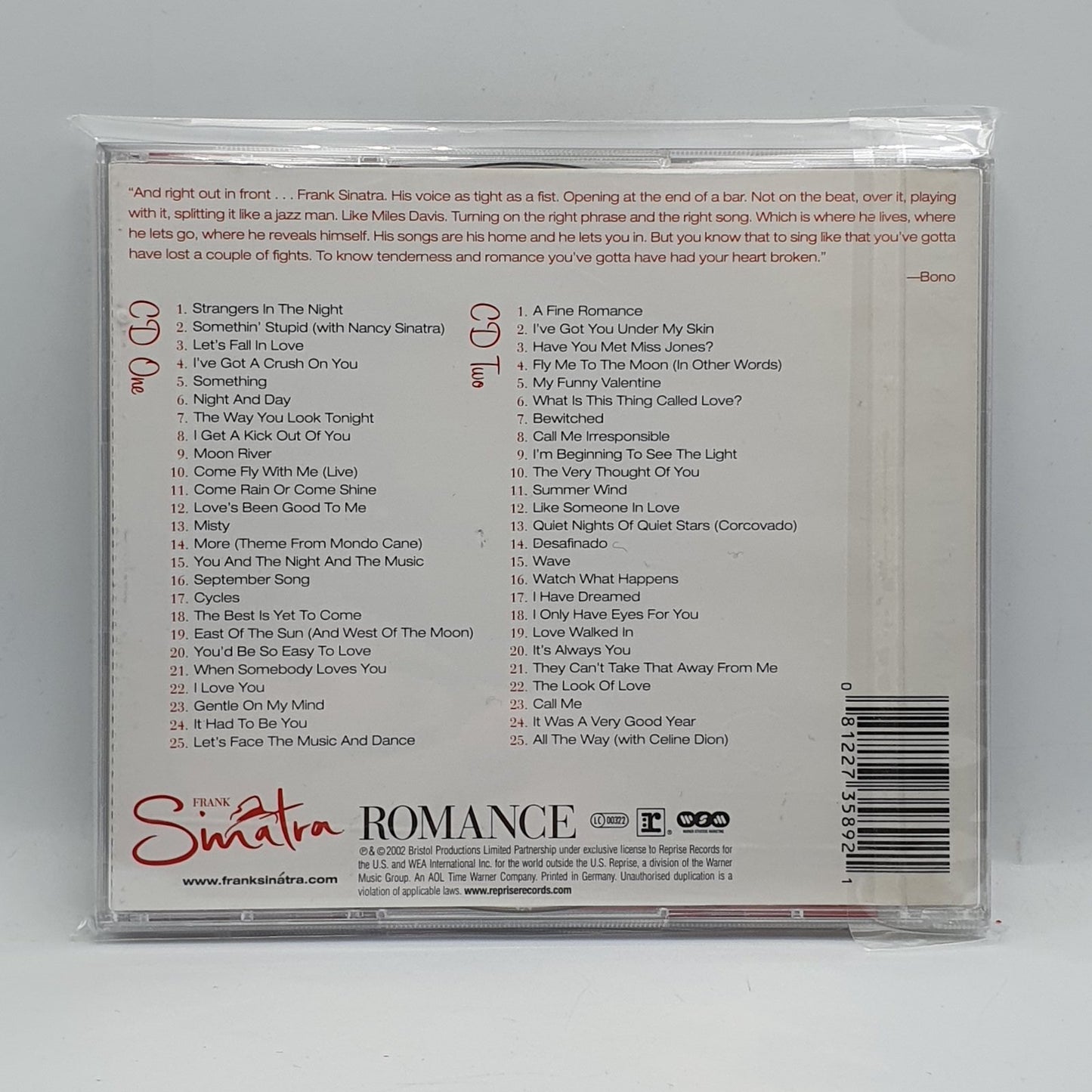Frank Sinatra - Romance (2xCD) · fotografia 2 · VSO#475-1212