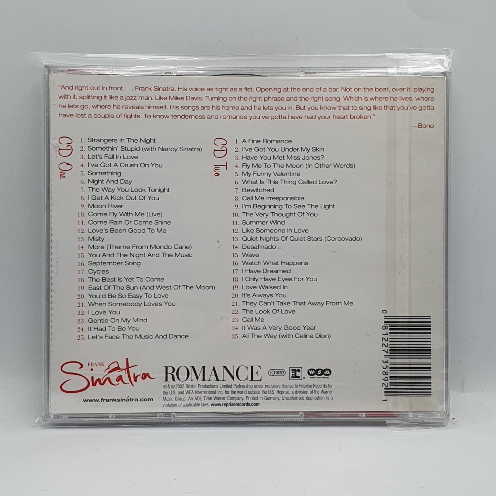 Frank Sinatra - Romance (2xCD) · fotografia 2 · VSO#475-1212