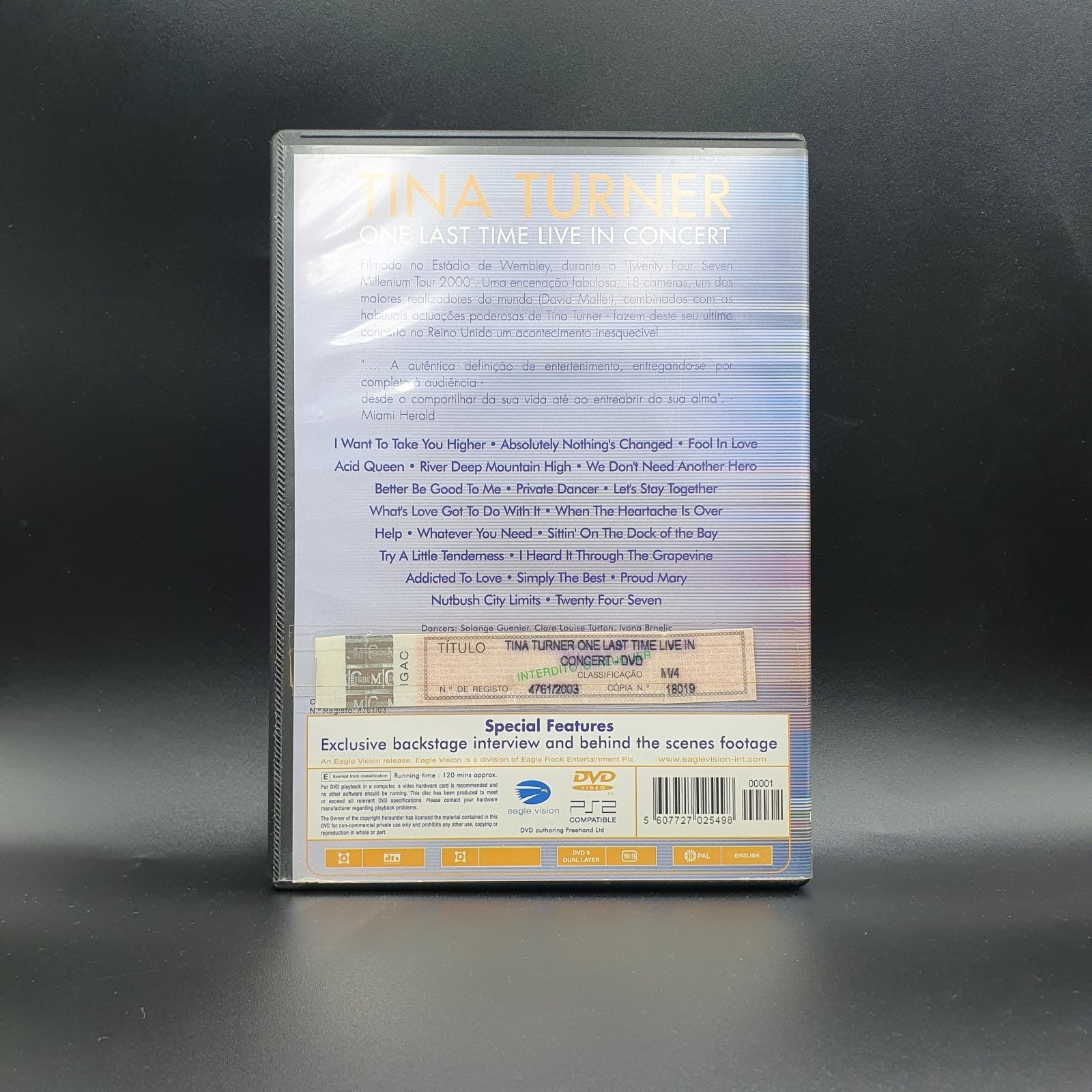 Tina Turner - One Last Time Live In Concert (DVD Música) · fotografia 2 · VSO#498-1257
