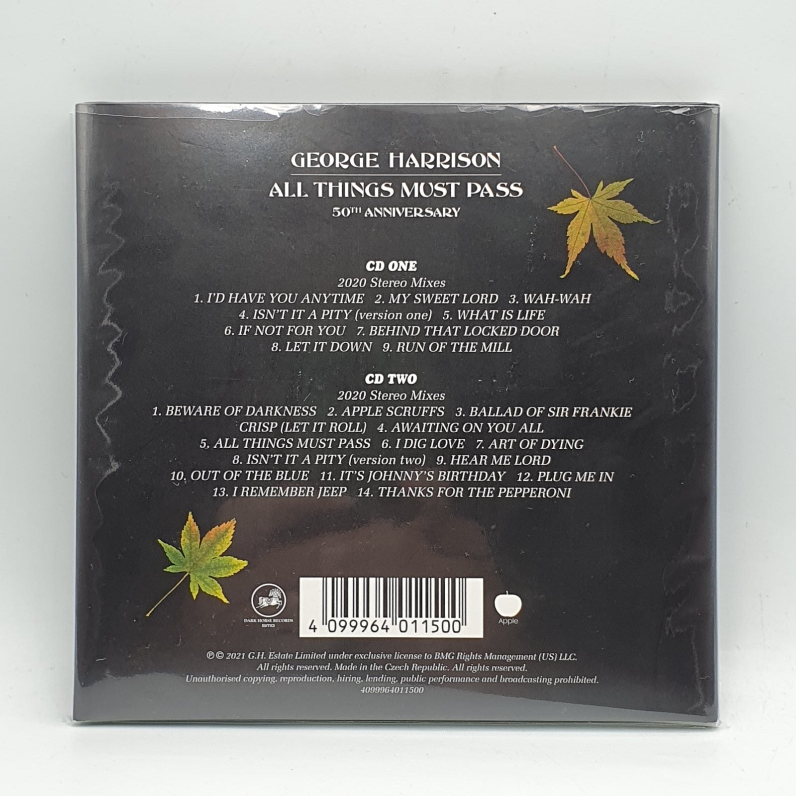 George Harrison - All Things Must Pass (50th Anniversary) (2xCD) · fotografia 2 · VSO#513-1343