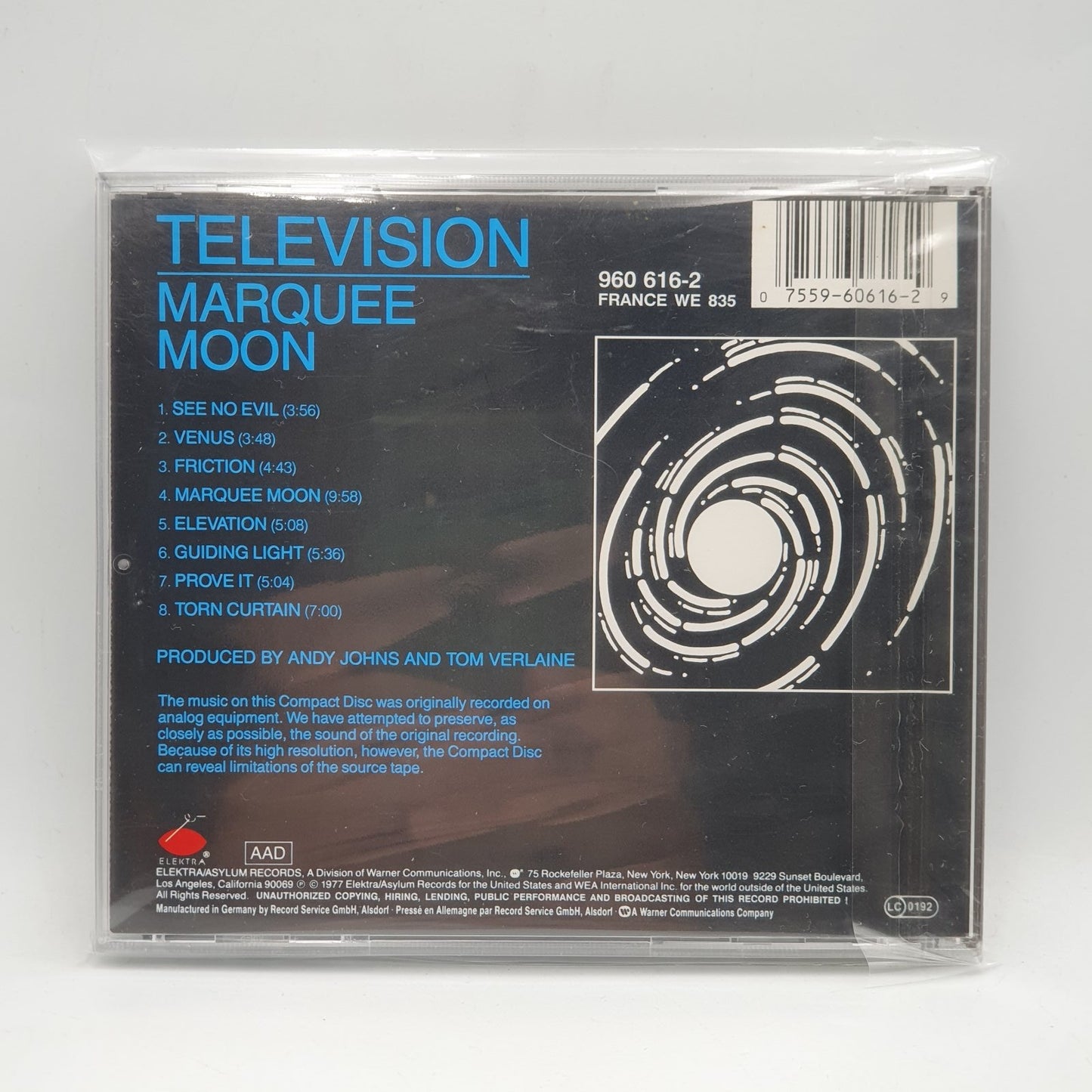 Television - Marquee Moon (CD) · fotografia 2 · VSO#520-1322