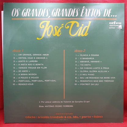 José Cid - Os Grandes, Grandes Êxitos De... (2xLP) · fotografia 2 · VSO#573-1586