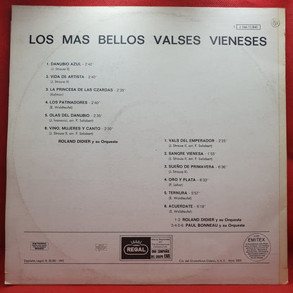 Didier Roland, Paul Bonneau - Los Más Bellos Valses Vieneses (LP) · fotografia 2 · VSO#574-1584