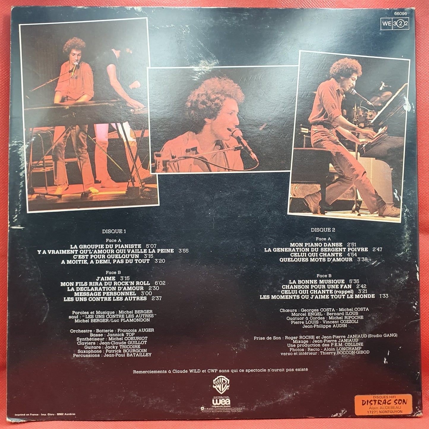 Michel Berger - Au Théâtre Des Champs-Élysées (2xLP) · fotografia 2 · VSO#593-1548